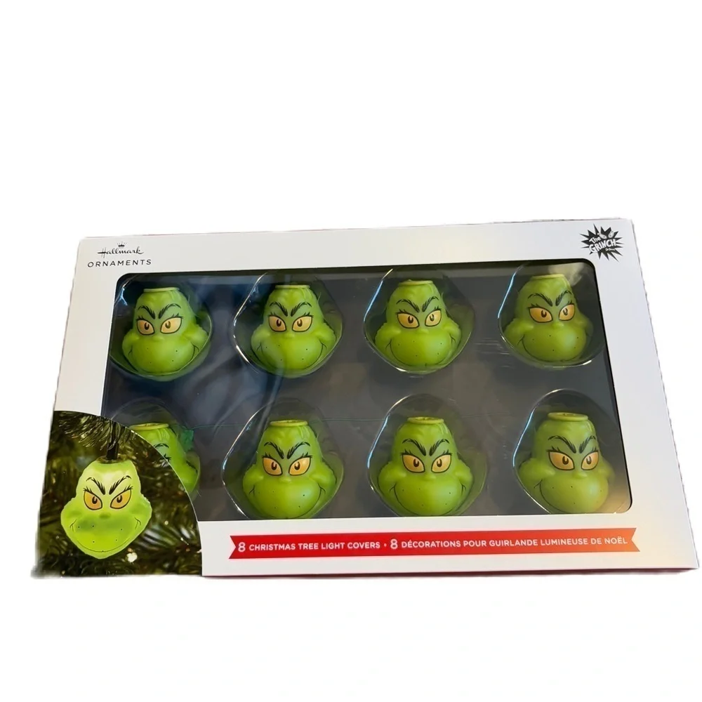 Hallmark Grinch Christmas Tree Light Covers NEW Green Dr. Seuss